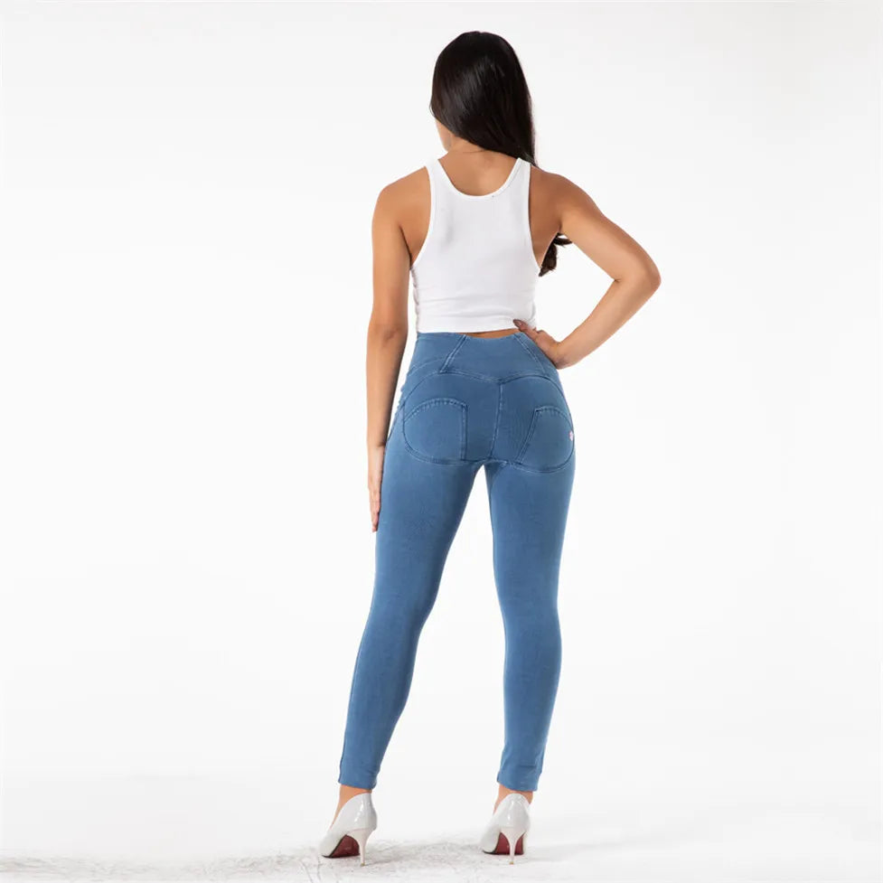 Full Length Push Up Skinny Slim Jeans 