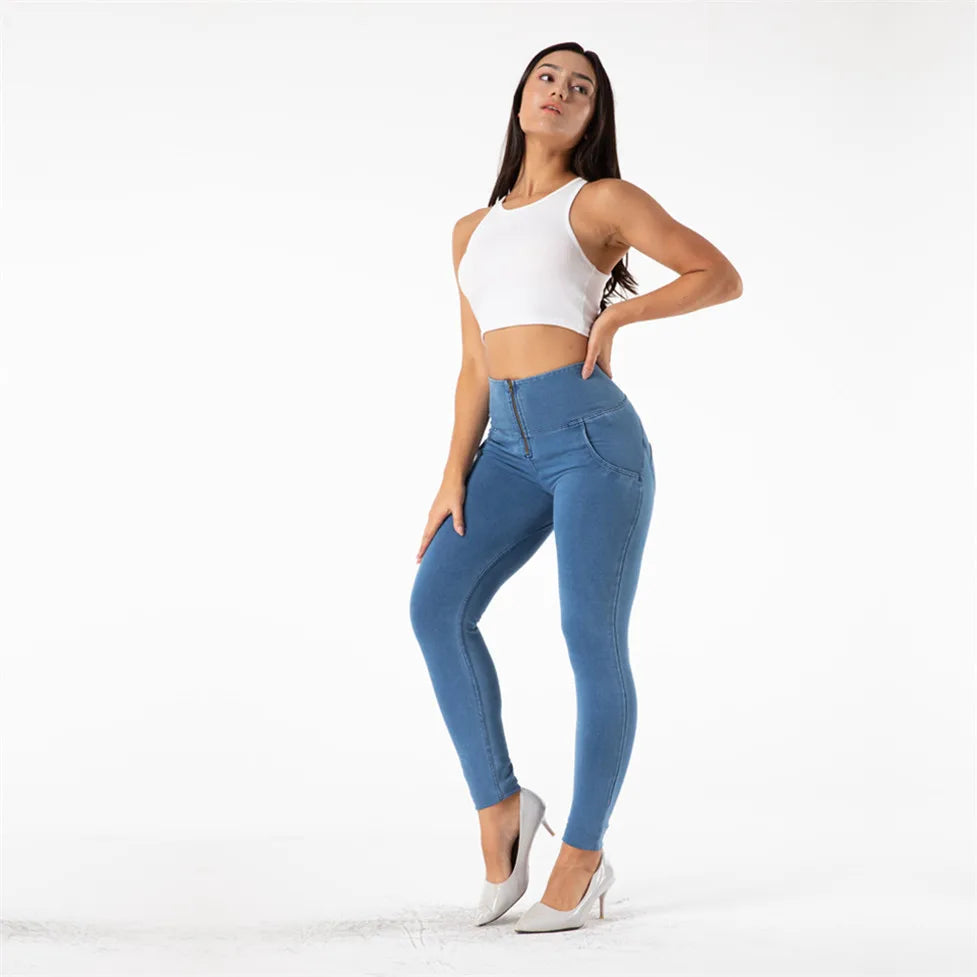 Full Length Push Up Skinny Slim Jeans 