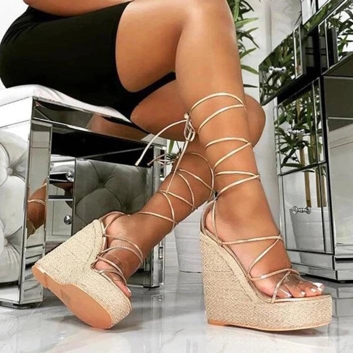  Ladies High Heels Summer Wedges Shoes