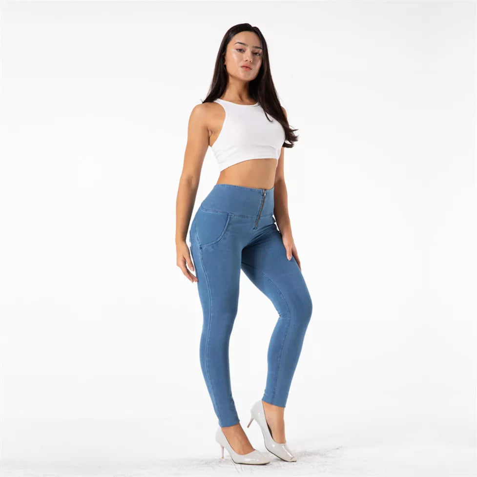 Full Length Push Up Skinny Slim Jeans 